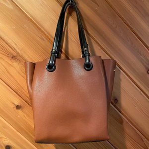 Camel and Black Melie Bianco Handbag